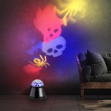 etc-shop Dekolicht, LED-Leuchtmittel fest verbaut, Farbwechsel, RGB LED Tisch Leuchte Deko Ess Zimmer Beleuchtung Halloween Kugel