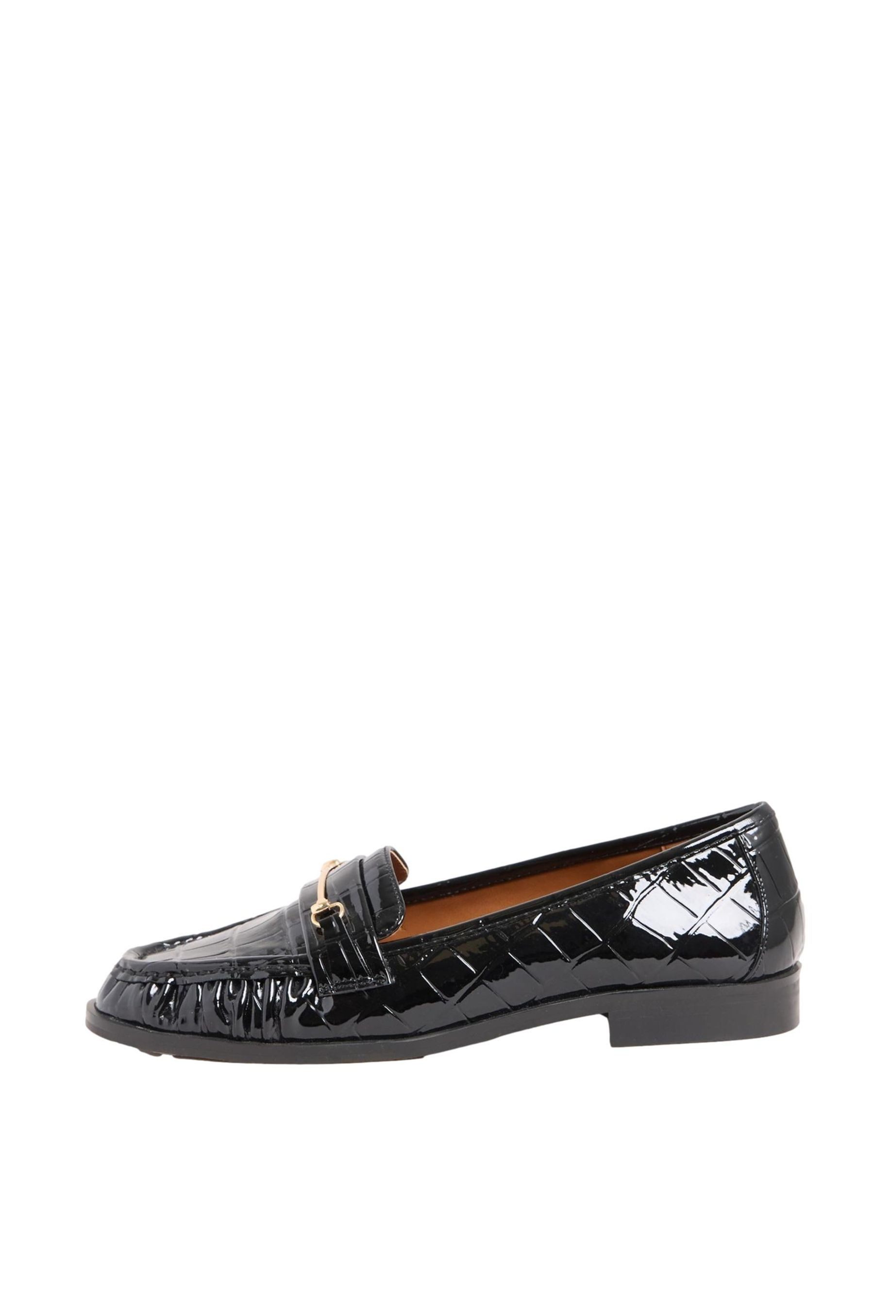 LIPSY Lipsy Schuhe mit Schnalle in Kroko-Optik Loafer (1-tlg)