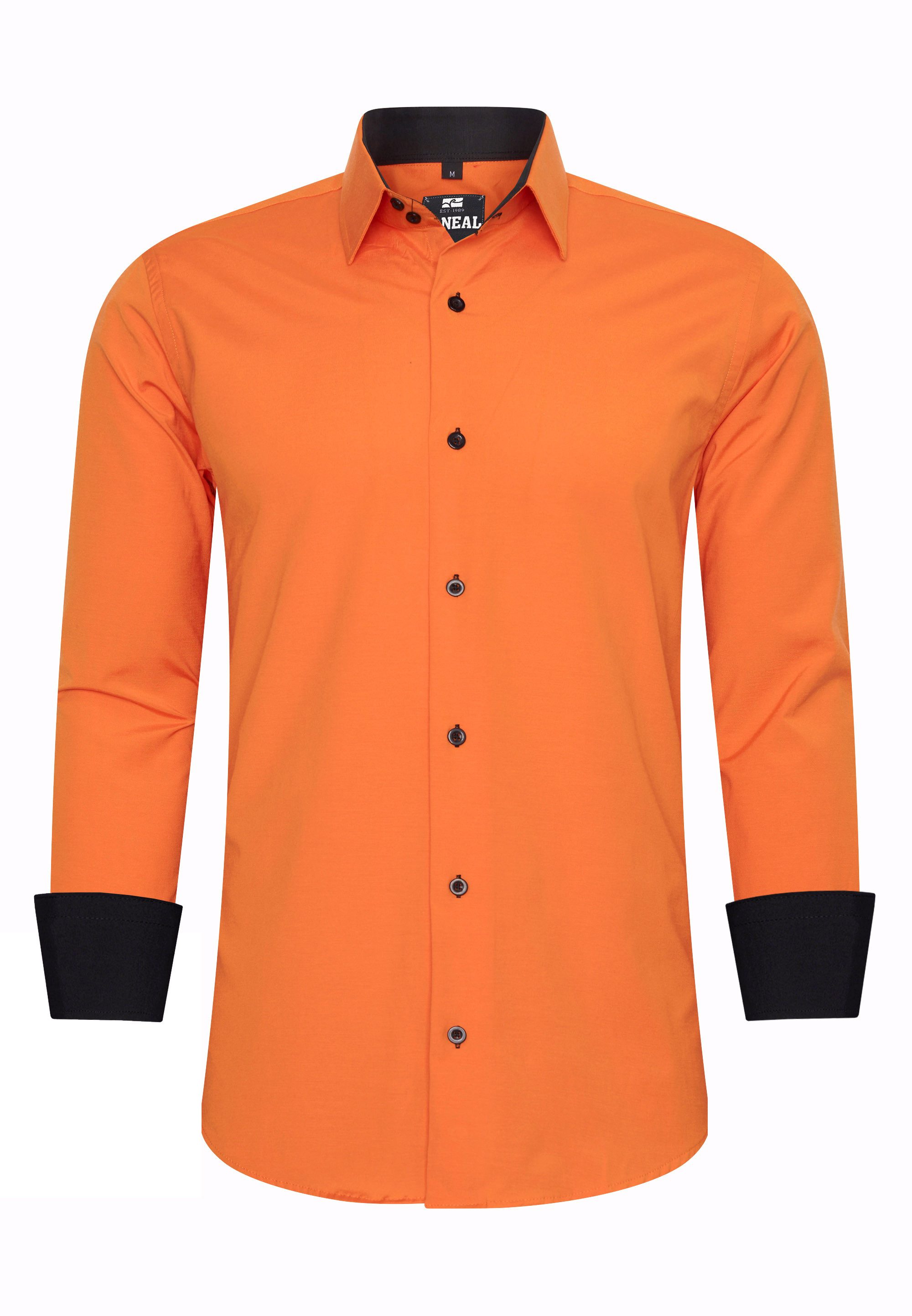 R-NEAL Businesshemd Herren Kontrast Hemd "R-NEAL" Hochzeit-Hemd Slim Fit St günstig online kaufen