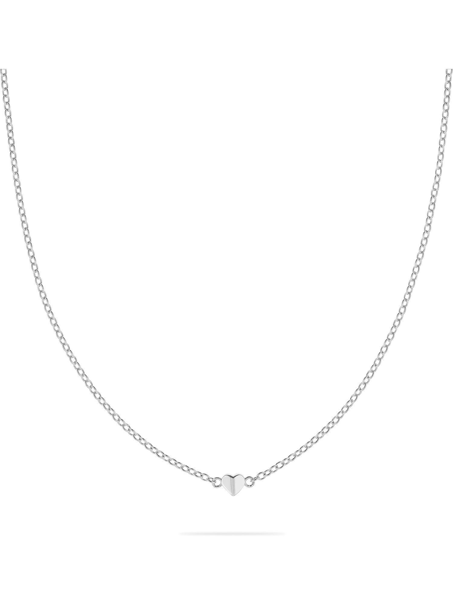 JETTE Silberkette JETTE Damen-Kette 925er Silber, recycelt Herz, DIAMOND