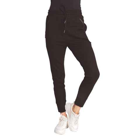 Zhrill Chinos Jogger Pants FABIA Black (0-tlg) angenehmer Tragekomfort