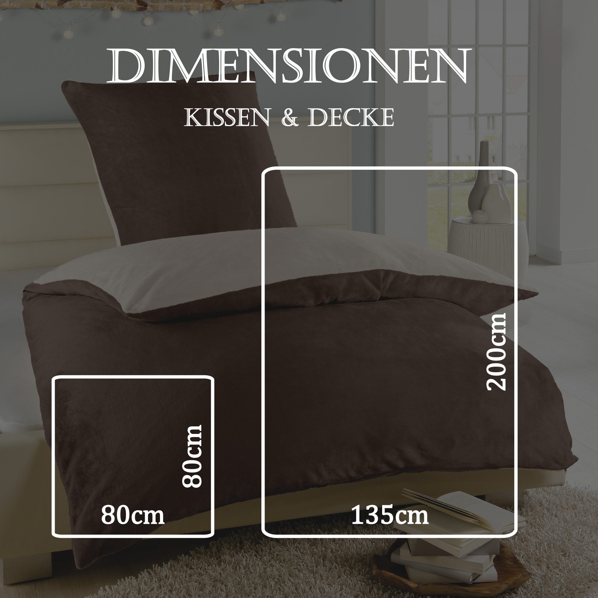 Bestlivings Wendebettwäsche Bettgarnitur 05322, Mikrofaser, 2 günstig online kaufen