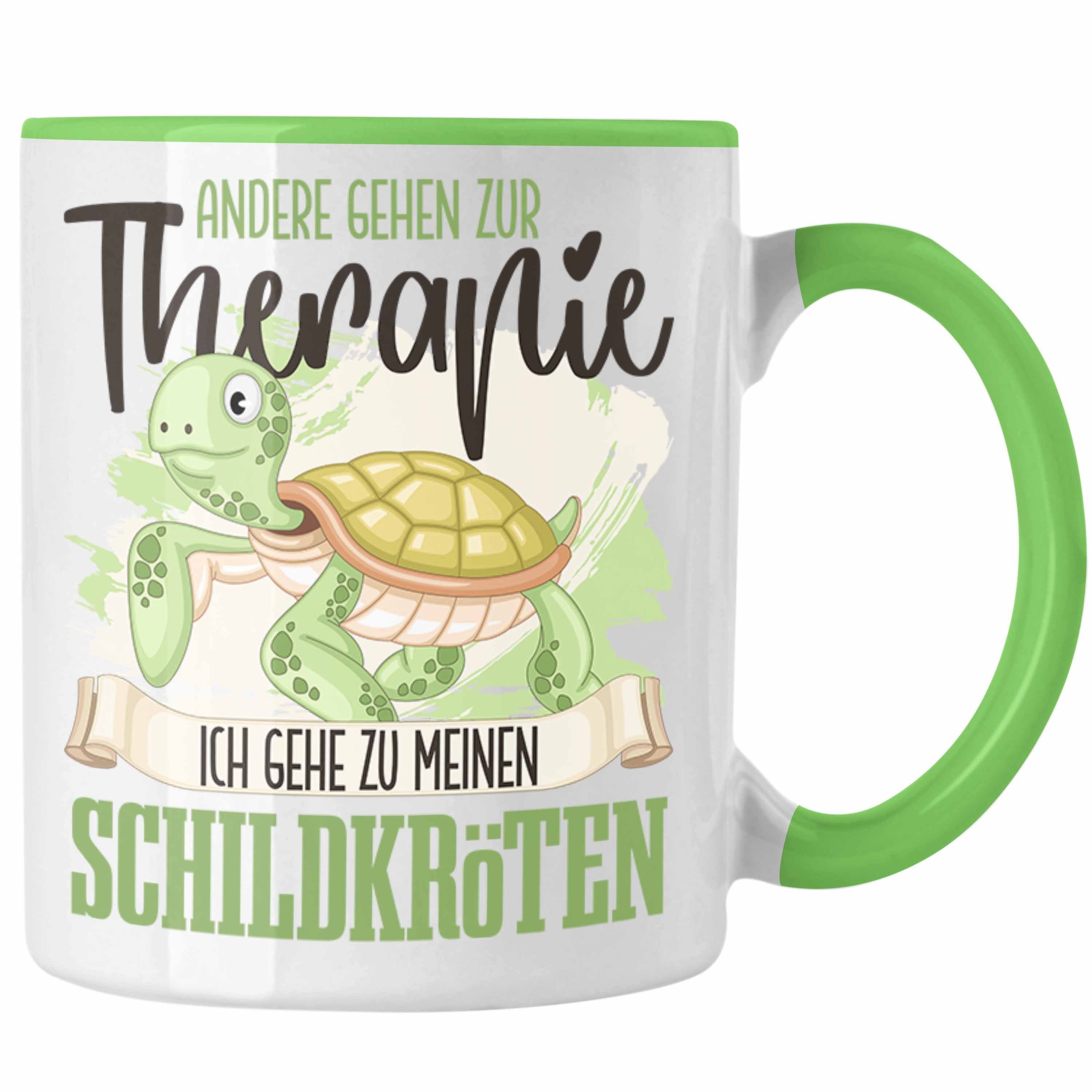 Trendation - The Tasse Trendation Geschenk Schildkröten Grün Schildkröten für Besitzer Tasse