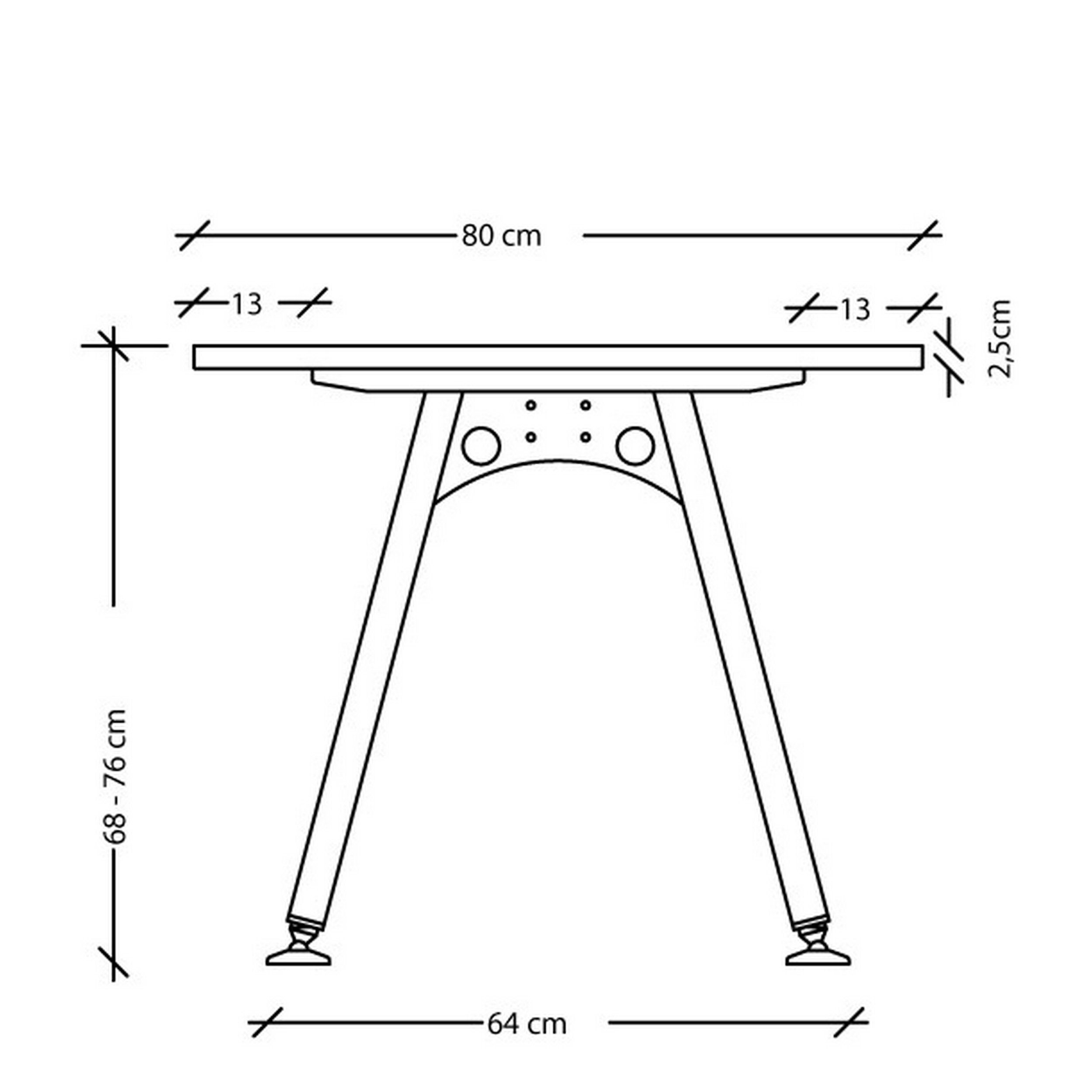 bümö Schreibtisch Schreibtisch x 80 Asteiche 80 Dekor: Serie-A, - Quadrat: cm