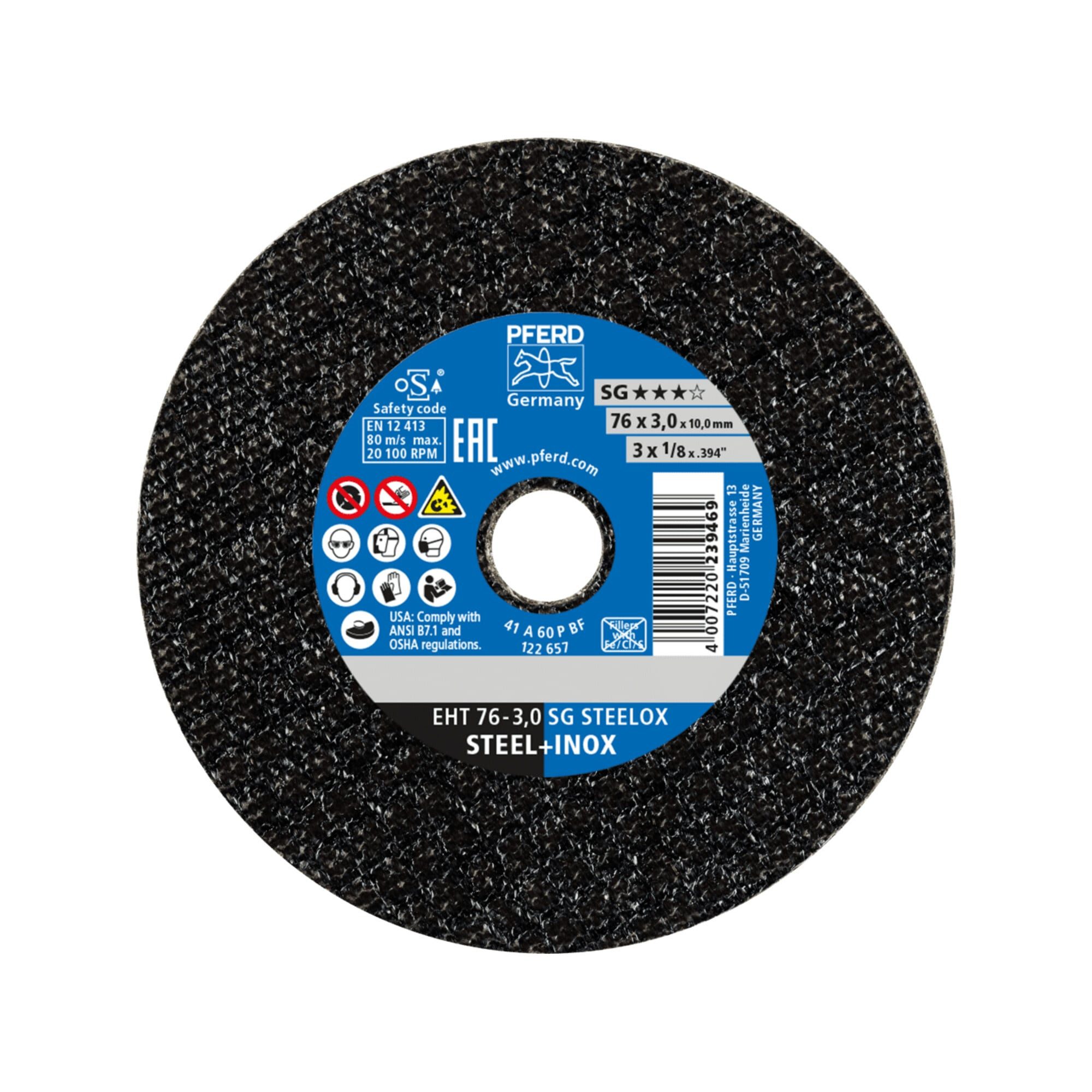 Pferd Trennscheiben PFERD TOOLS Klein-Trennscheibe EHT 76x3,0x10mm gerade Leistungslinie S