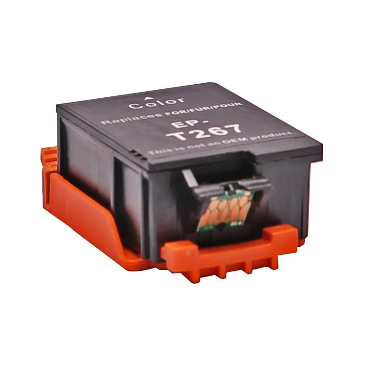 ABC Tintenpatrone (Kompatible Druckerpatrone für Epson T267 Farbig Workforce WF-100)
