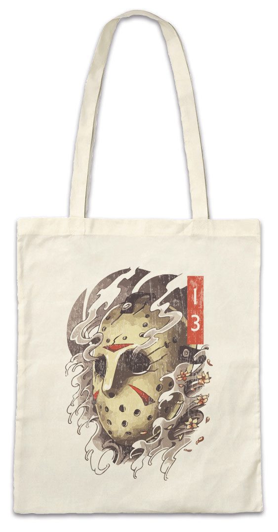 Urban Backwoods Beuteltasche The 13th Portrait Stofftasche Jason Halloween Horror Friday Voorhees (1-tlg), 13. Freitag Michael H20