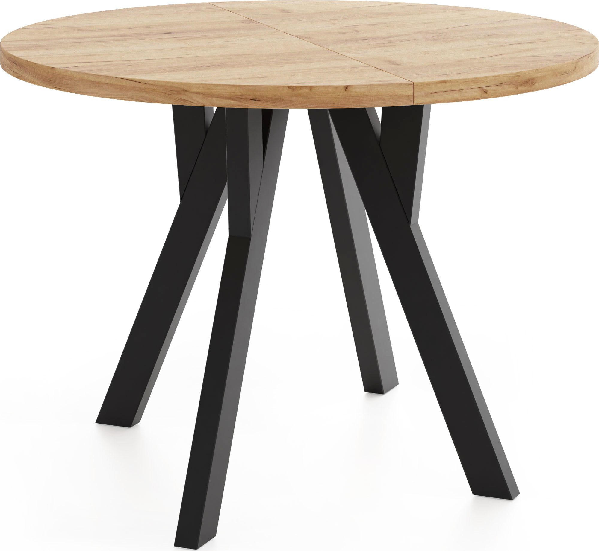 WFL GROUP Esstisch Avero Black (vier Größen – 80/90/100/100 cm, ausziehbar günstig online kaufen