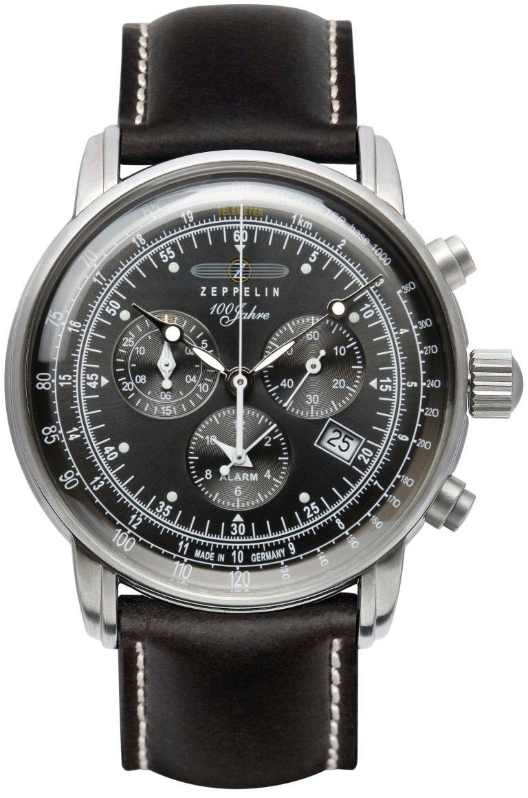 ZEPPELIN Chronograph 100 Jahre 7680-2, Armbanduhr, Quarzuhr, Herrenuhr, Dat günstig online kaufen
