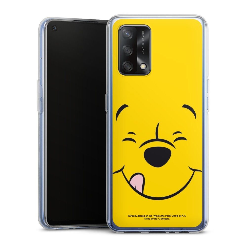 DeinDesign Handyhülle Winnie Puuh Offizielles Lizenzprodukt Disney Puuh Closeup, Oppo A74 Silikon Hülle Bumper Case Handy Schutzhülle Smartphone Cover