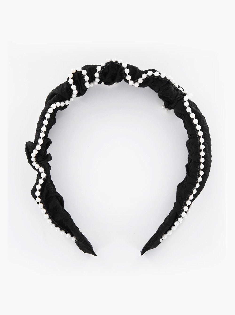 axy Haarreif Schwarz in mit Design, Haareifen Damen modischem Haarband Vintage Perlen Haarreif