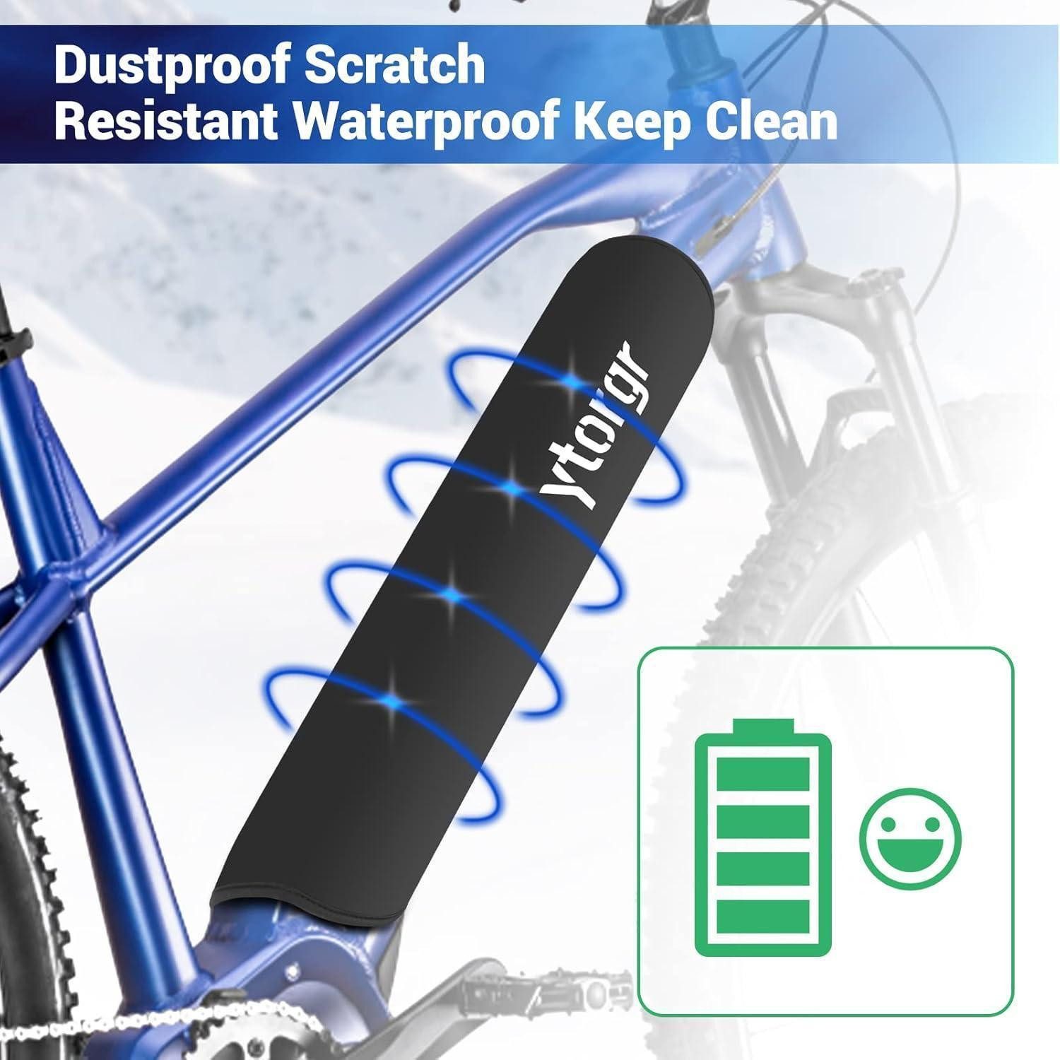 LuxusKollektion Akku-Schutzhülle E-Bike Akku Schutzhülle Neopren Rahmenschutz 28-35 cm 2er Set