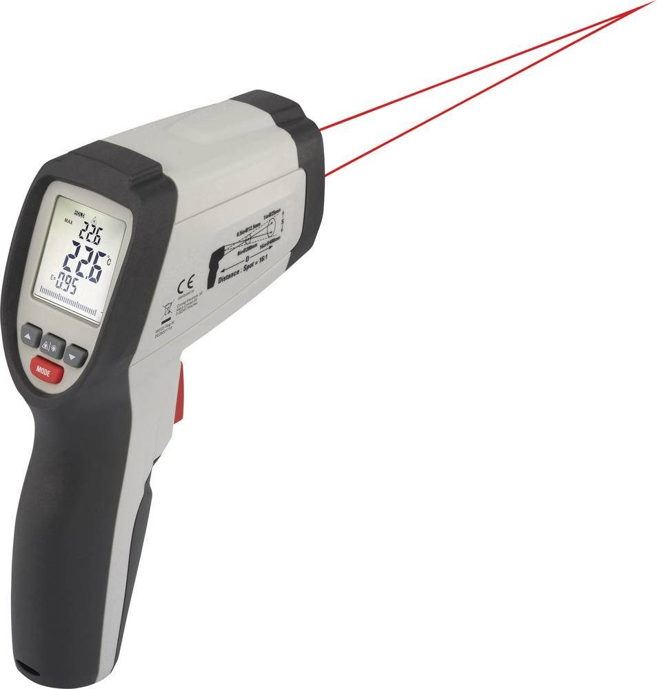 VOLTCRAFT Infrarot-Fieberthermometer VOLTCRAFT IR 650-16D Infrarot- Thermometer Optik 16:1 -40 - 650 °C Pyr