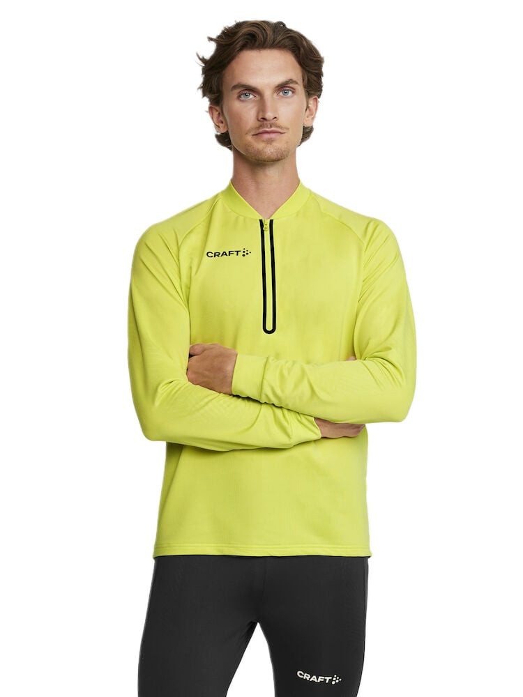 Langarmshirt Extend Halfzip (hohe Bewegungsfreiheit, bequeme Passform) gelb Herren