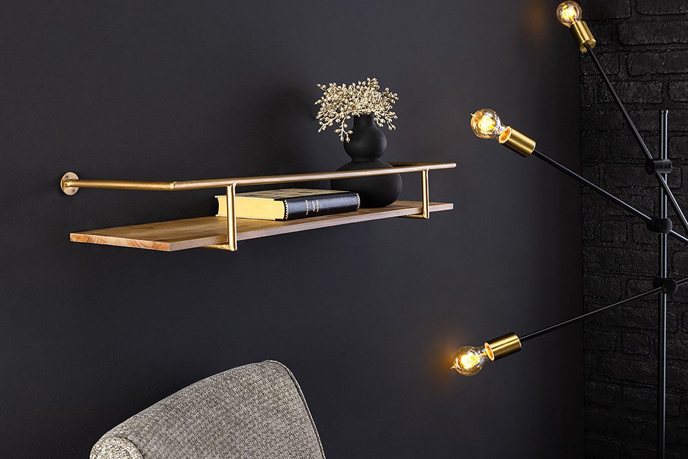 riess-ambiente Wandregal HERITAGE 75cm natur · Bilderleiste aus Massivholz günstig online kaufen