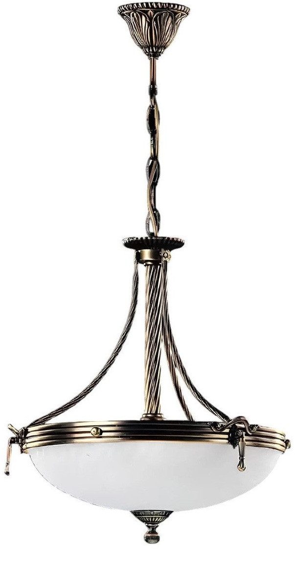 Xlmoebel Hängeleuchte Kristallleuchter mit weißem Glas und eleganter Beleuchtung, Hergestellt in Europa