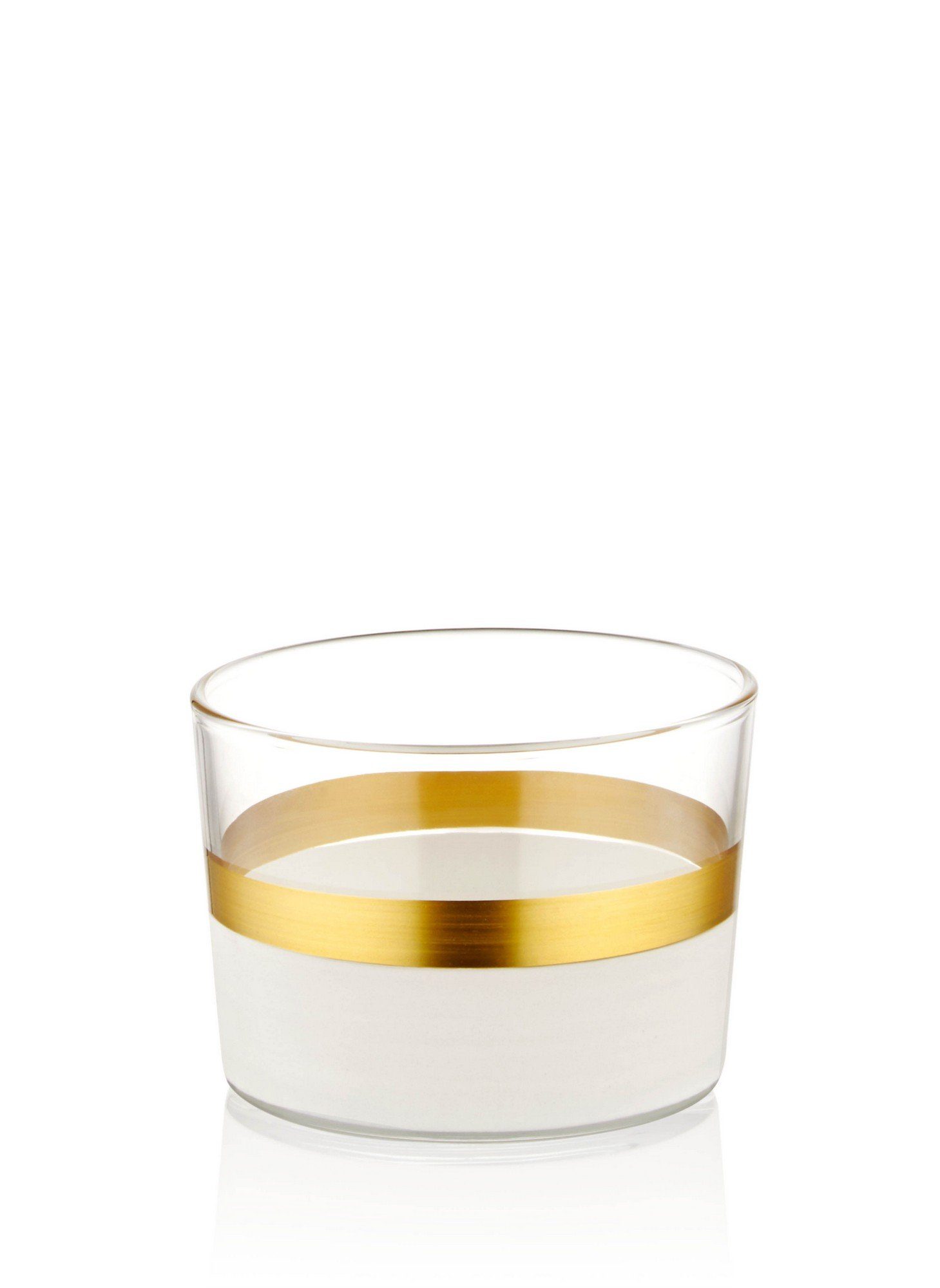 Hermia Concept Schüssel Weiß,Gold, 100% TMA4765, Glas Schüsseln