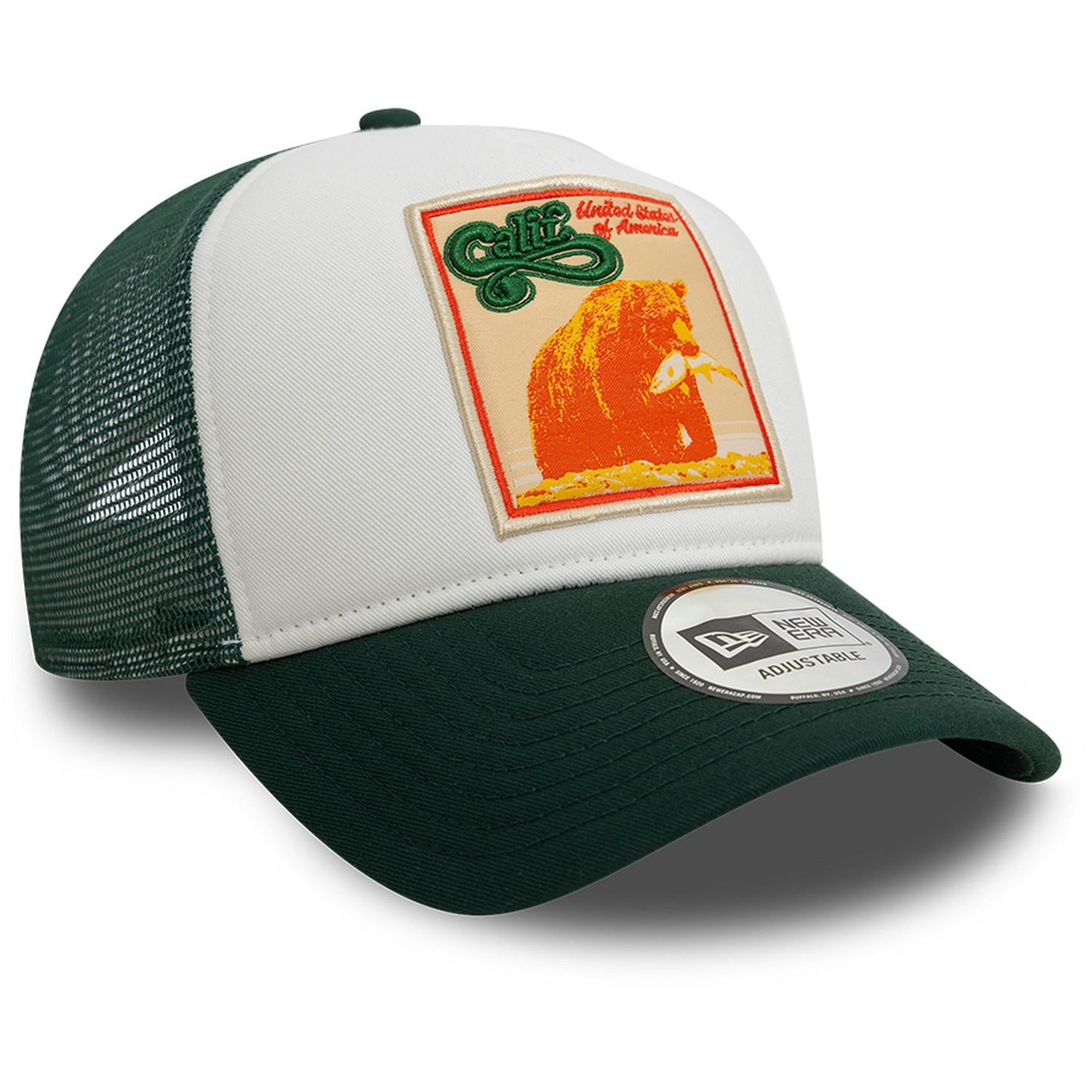 New Era Trucker Cap AFrame Trucker CALIFORNIA PATCH