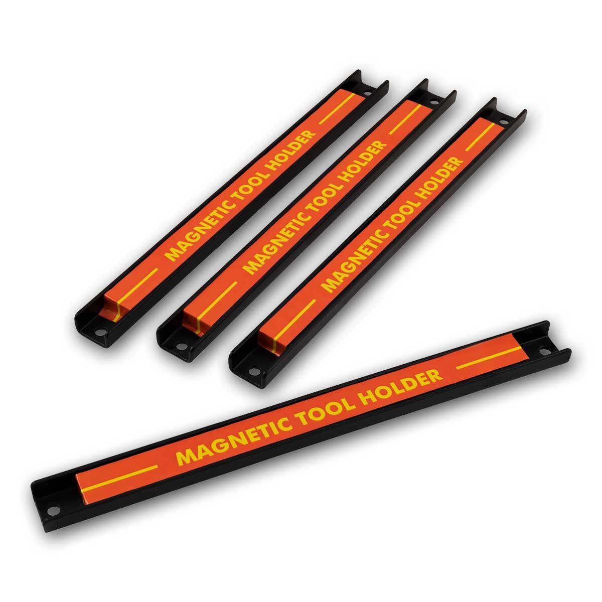 McPower Magnet-Werkzeugleiste Magnetischer Werkzeughalter, 4er-Set, 30cm breit