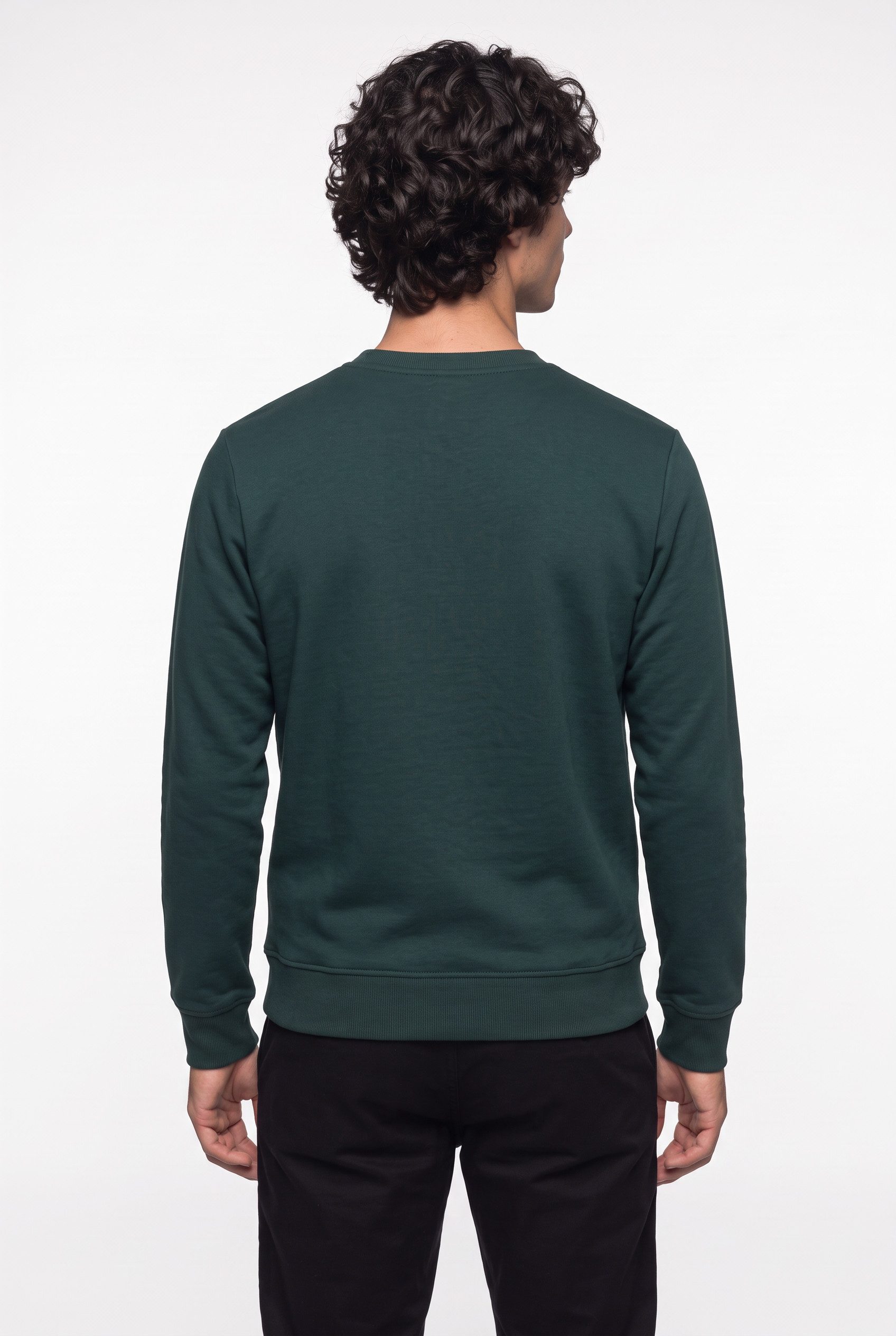 Jack & Jones Sweatshirt JJAERO SWEAT CREW NECK Materialmix, regular fit – Bild 4 von 5