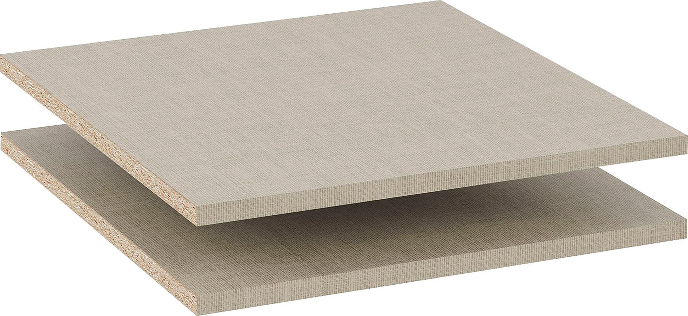 rauch Einlegeboden Zubehör für Rauch-Schränke ORANGE/BLACK, 2er-Set Breite 48 cm, Tiefe 50 cm