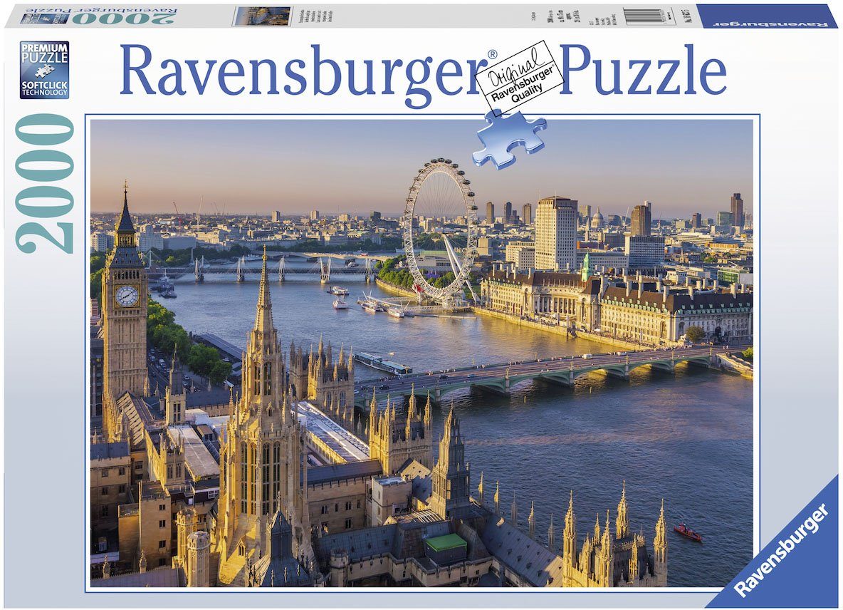 Ravensburger Пазли Stimmungsvolles London, 2000 Пазлиteile, Made in Germany, FSC® - schützt Wald - weltweit