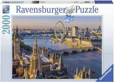 Ravensburger Puzzle Stimmungsvolles London, 2000 Puzzleteile, Made in Germany, FSC® - schützt Wald - weltweit