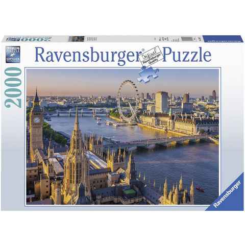 Ravensburger Puzzle Stimmungsvolles London, 2000 Puzzleteile, Made in Germany, FSC® - schützt Wald - weltweit