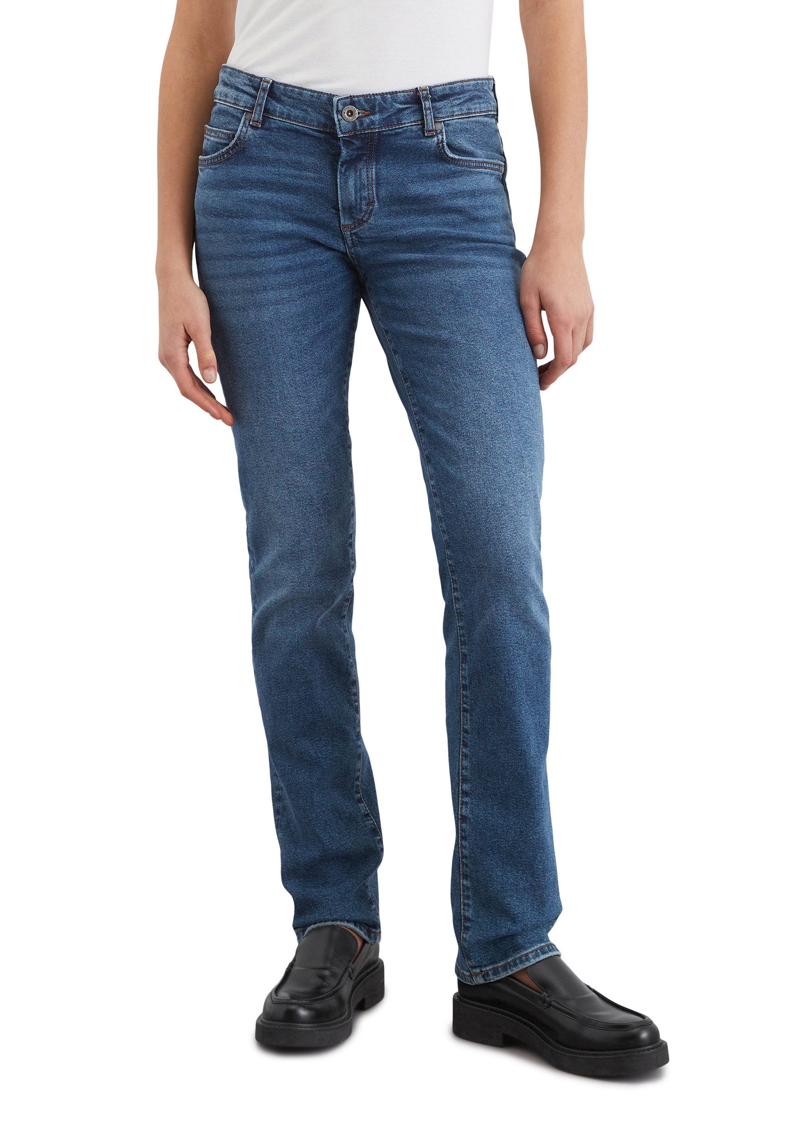 Marc O'Polo Straight-Jeans aus Bio-Baumwolle-Mix