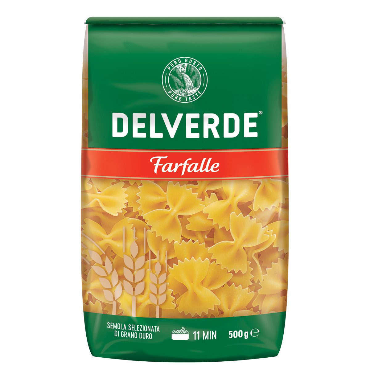 DELVERDE Nudeln, Delverde Farfalle Schmetterlings Nudeln aus Hartweizengrieß 500g