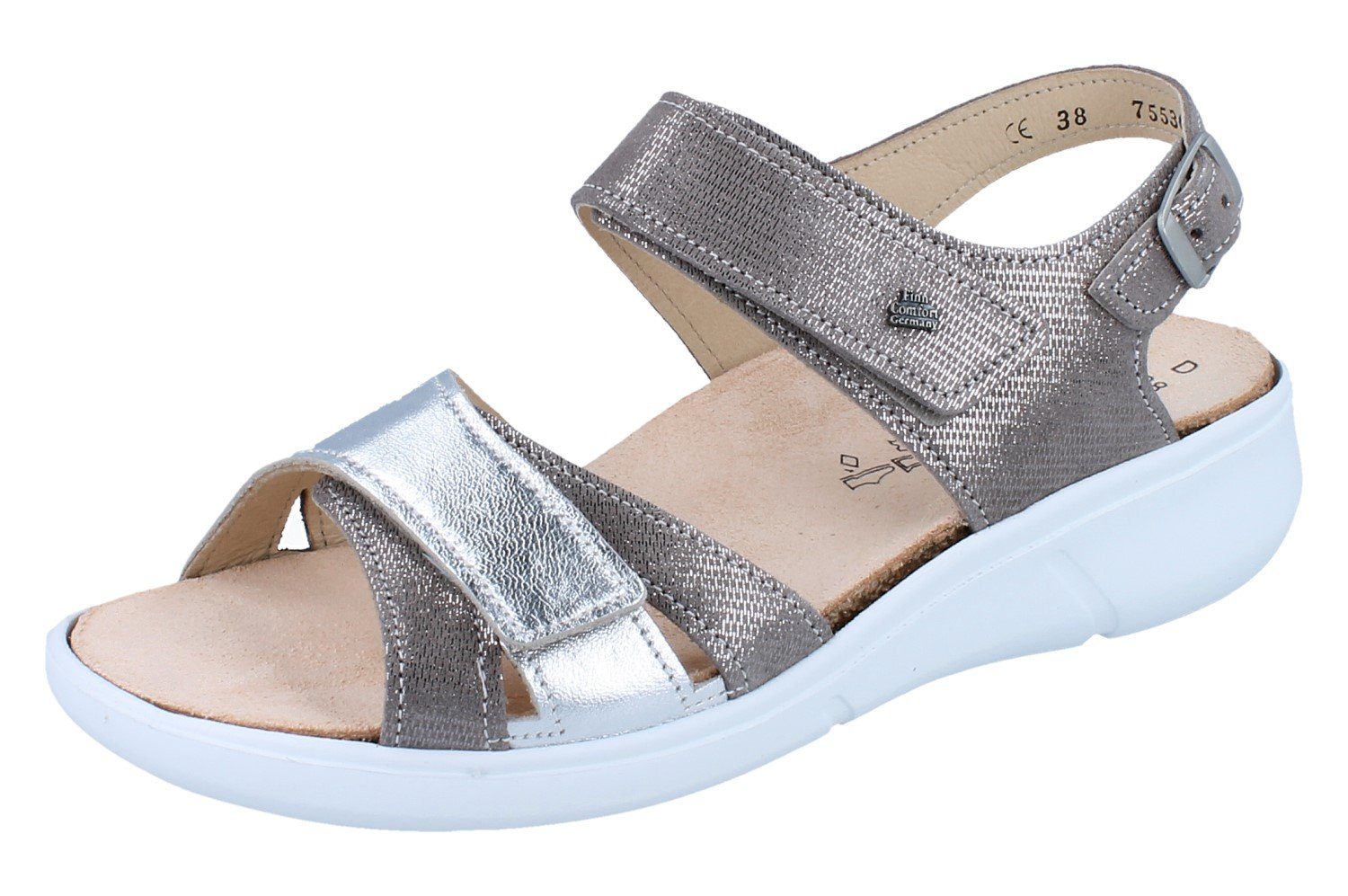 FINN COMFORT Nadi Damen Sandale beige Nubukleder - Größe: 36 Sandale