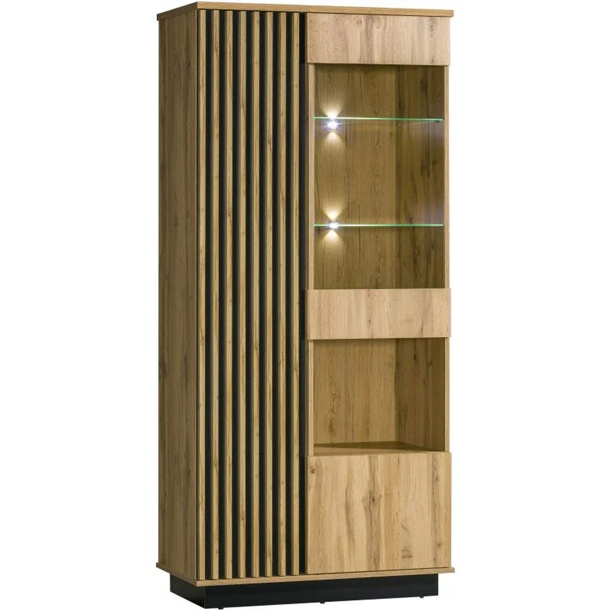 Beautysofa Vitrine mit Lamellen LAMELO mit günstig online kaufen