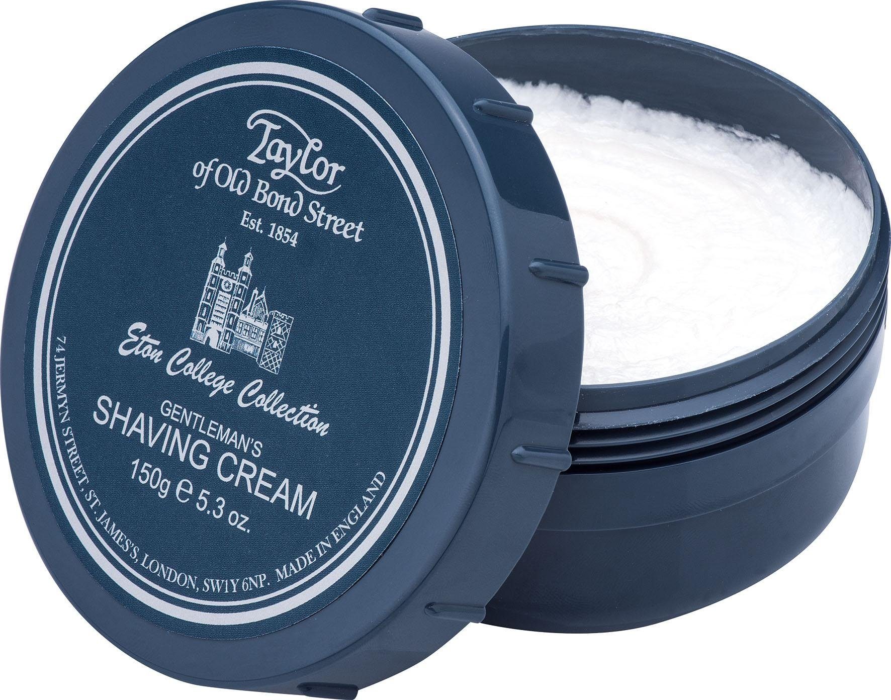 Taylor of Old Bond Street Rasiercreme Shaving Cream Eton College, Sahnige Creme mit erfrischendem Duft und feuchtigkeitsspendenden Ölen.