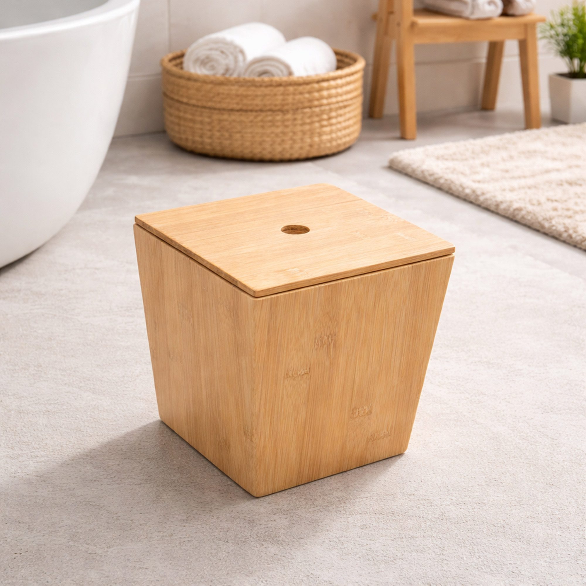 UNUS HOME Aufbewahrungskorb Aufbewahrungsset aus Holz (3er Set), Organizer Set Holz, 3 teilig, Ordnungskörbe