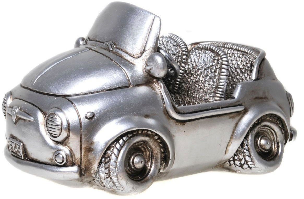 Ambiente Haus Spardose Cabrio, silberfarben, (1-tlg), Sparschwein, Retro-Design, ideales Geschenk