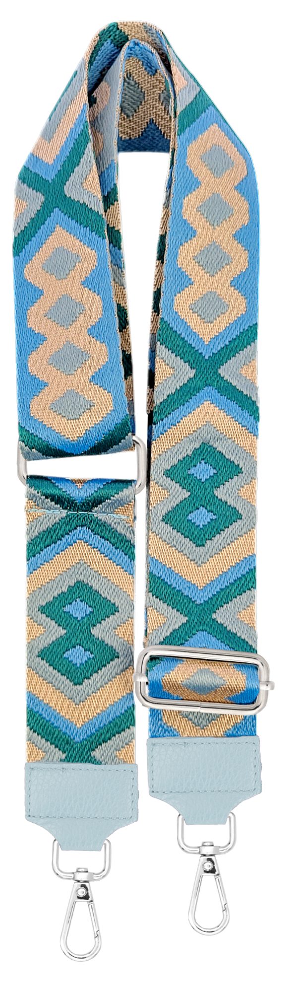 SEVA Schulterriemen Taschengurt,Verstellbarer Taschenriemen,5cm Breiter Schultergurt (Riemen für Tasche, Karabiner in silberner Farbe) Taschengurte zum wechseln, Trageriemen, Made in Italy