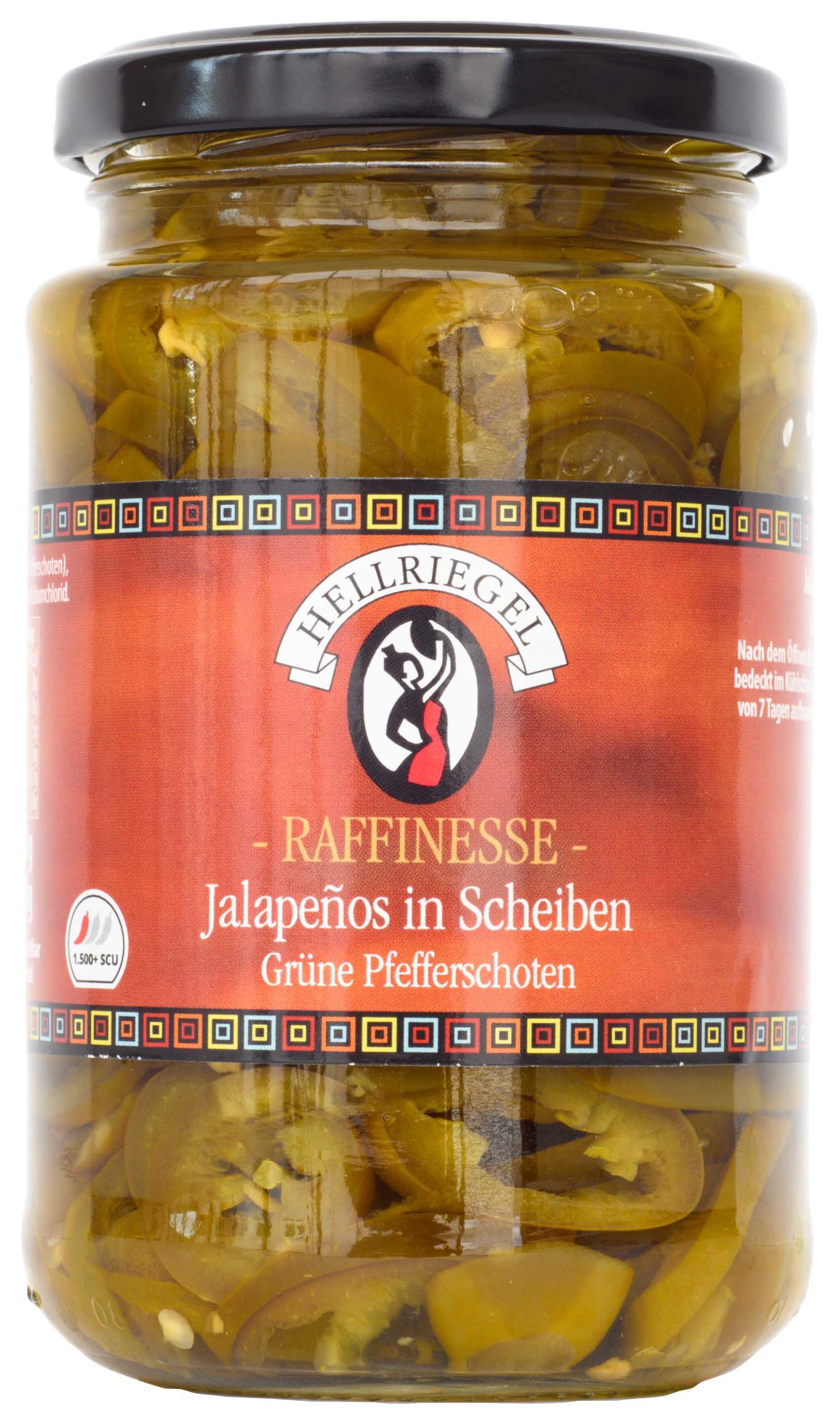 HELLRIEGEL Gemüsekonserve, Raffinesse Chiles Jalapenos grün