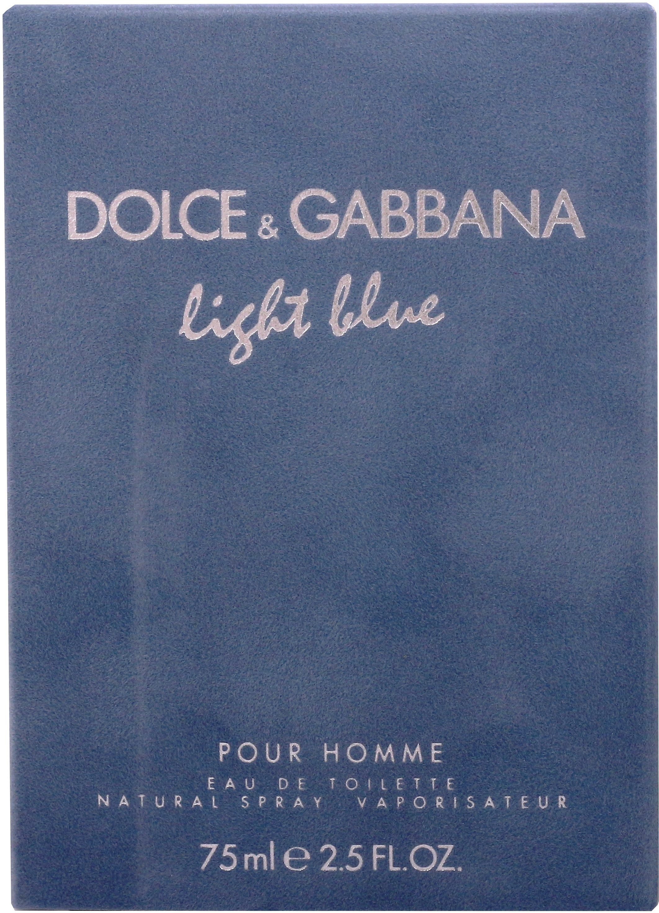 DOLCE GABBANA Pour Toilette de Blue Parfum, Männer, him EdT for für Eau Homme, & Light