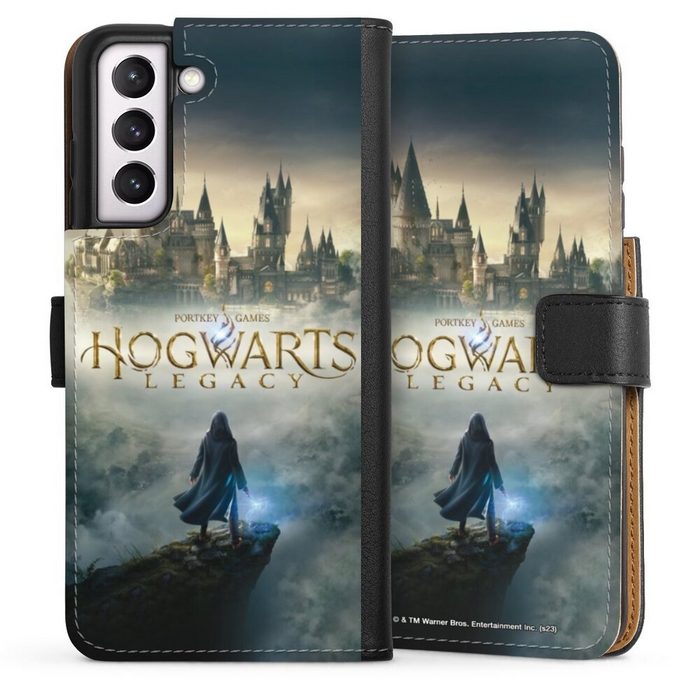 DeinDesign Handyhülle Hogwarts Legacy Offizielles Lizenzprodukt Harry Potter Hogwarts Legacy Samsung Galaxy S21 FE Hülle Handy Flip Case Wallet Cover