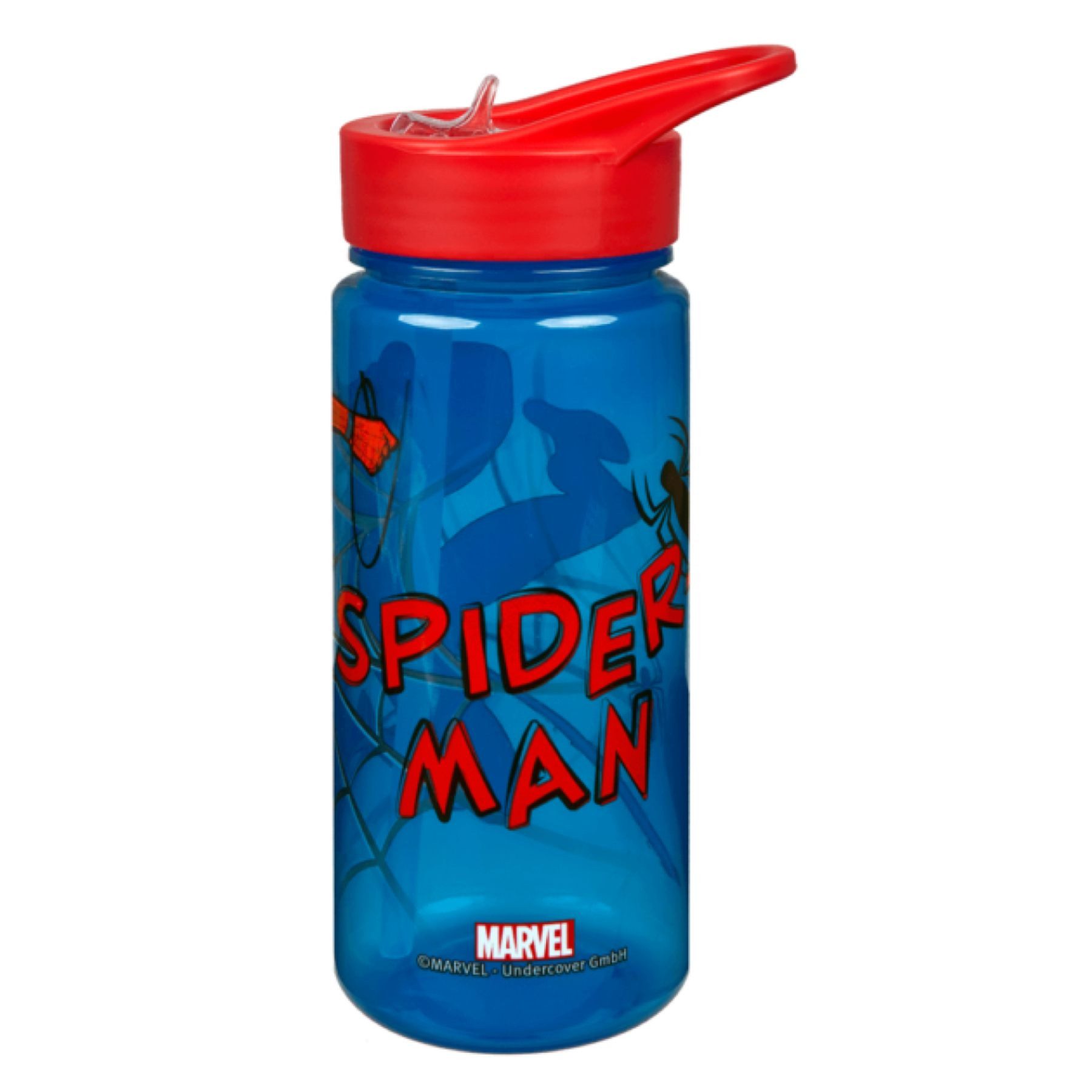 Spiderman Trinkflasche 500 ml Getränkeflasche für Schule Sport Freizeit und Ausflug