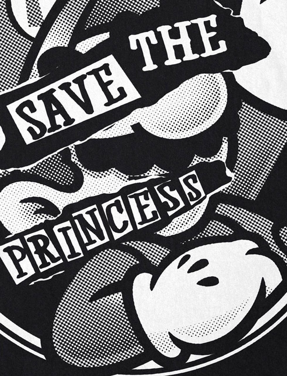 style3 Print-Shirt the T-Shirt switch schwarz Go Princess Herren mario Save