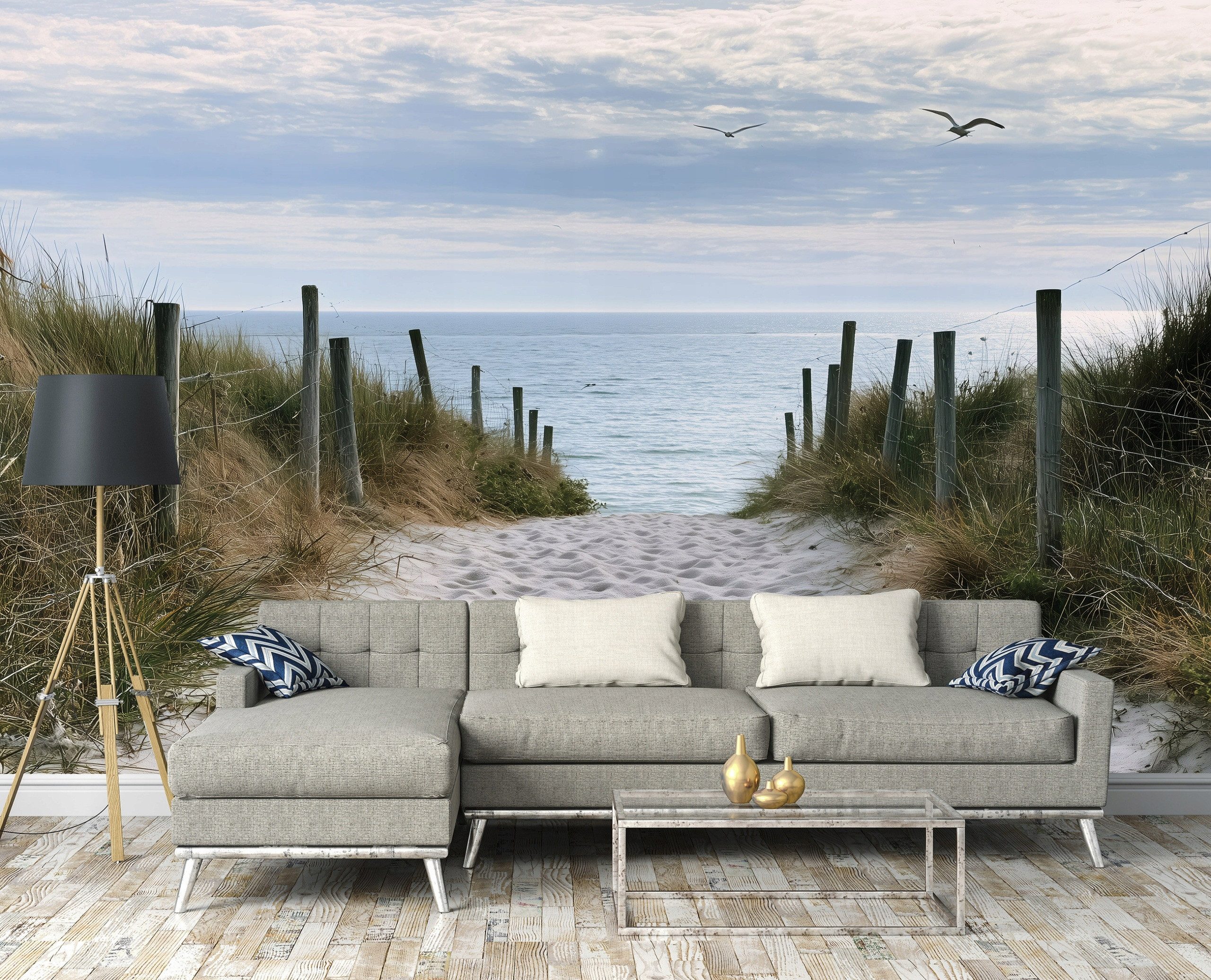 Wallarena Fototapete Vlies Strand, glatt, 150 x 105 cm