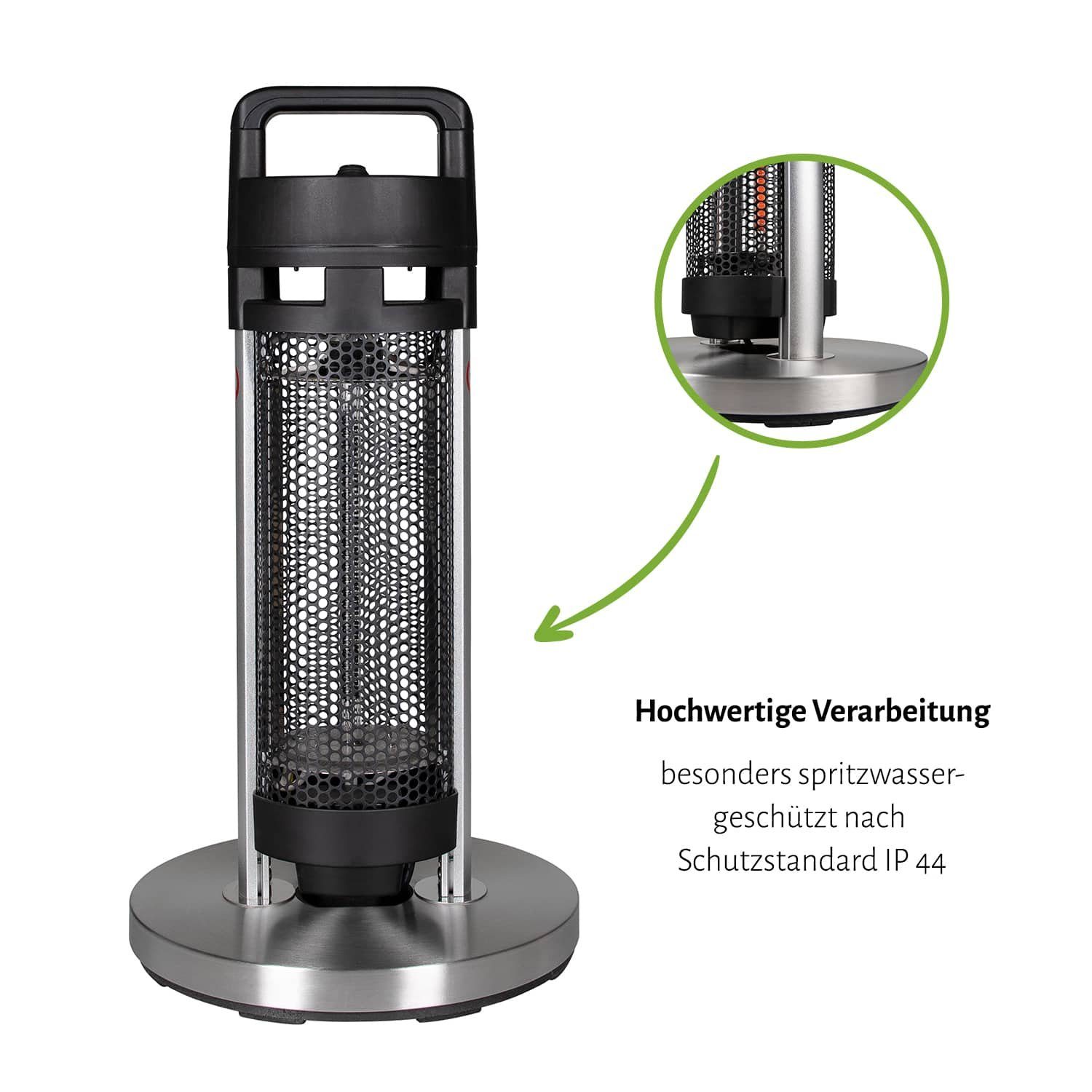 empasa Heizstrahler "HEATY", 1200 W, tragbarer Infrarot Tischheizer