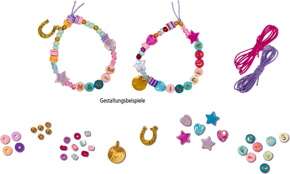 COPPENRATH DIE SPIEGELBURG Perlenarmband Perlenset - Pferdefreunde (Set, 300-tlg., 1) – Bild 2 von 2