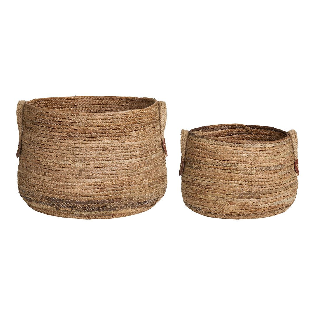 House Nordic Allzweckkorb Aosta Körbe Set von 2 Natur.
