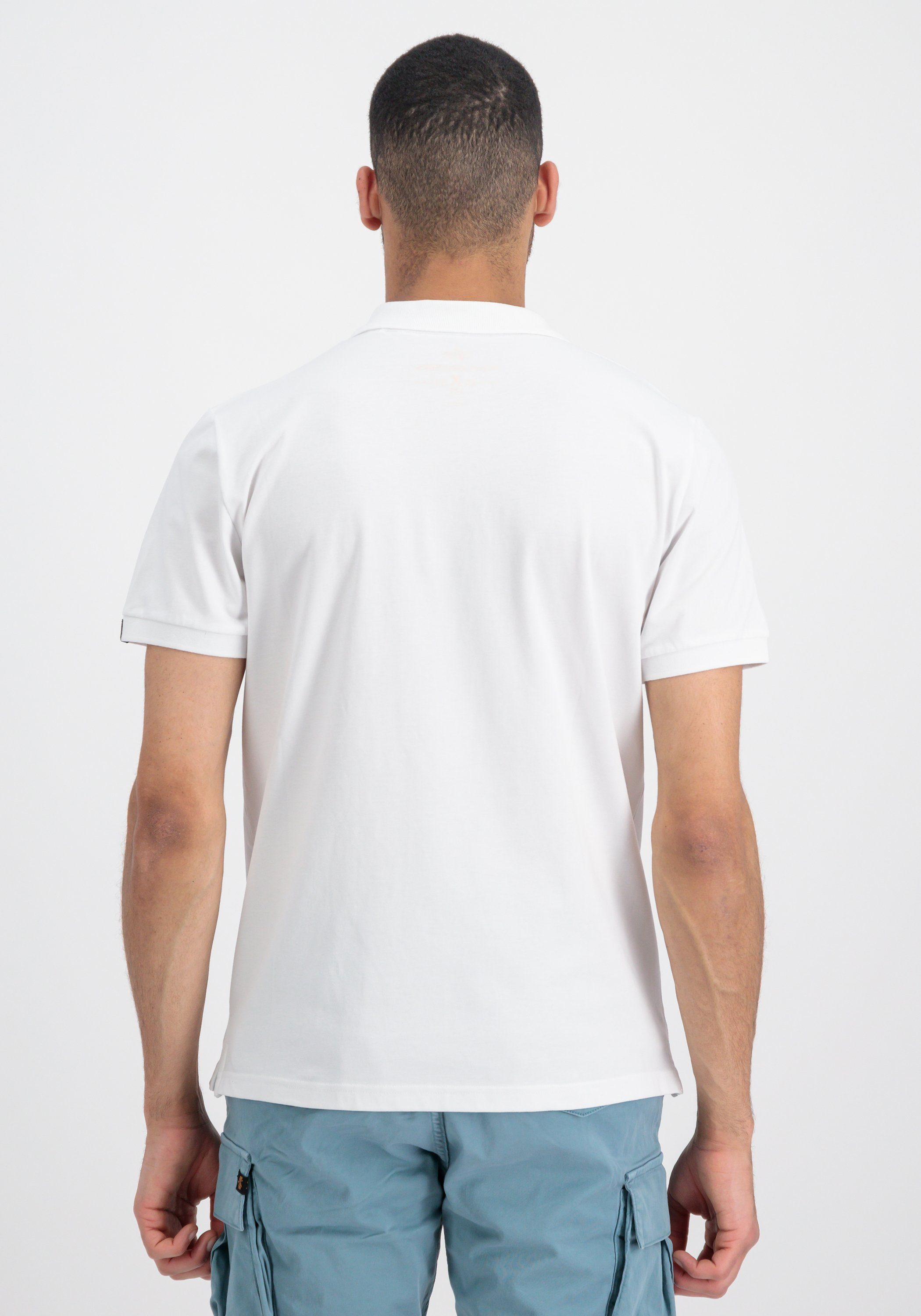 Men Polo Polo Industries Alpha Industries - Alpha Poloshirt Shirts white X-Fit