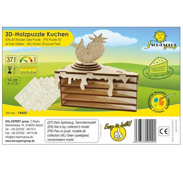 SOL-EXPERT group Modellbausatz 3D Holz Puzzle Kuchen