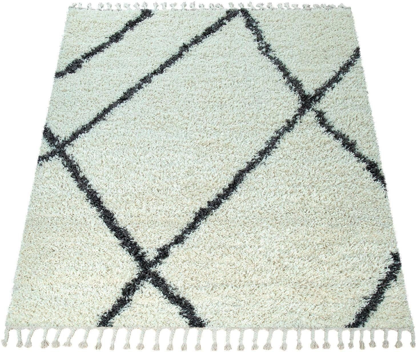 Paco Home Hochflor-Teppich Helsinki 531, rechteckig, günstig online kaufen