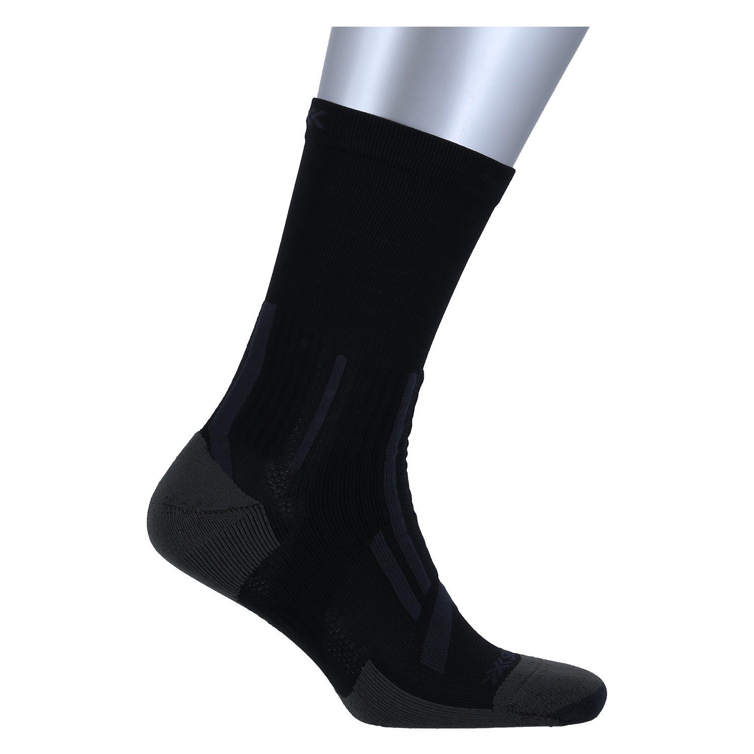 X-Socks Laufsocken Trailrun Perform Crew (für Traillaufe) schwarz/charcoal Herren