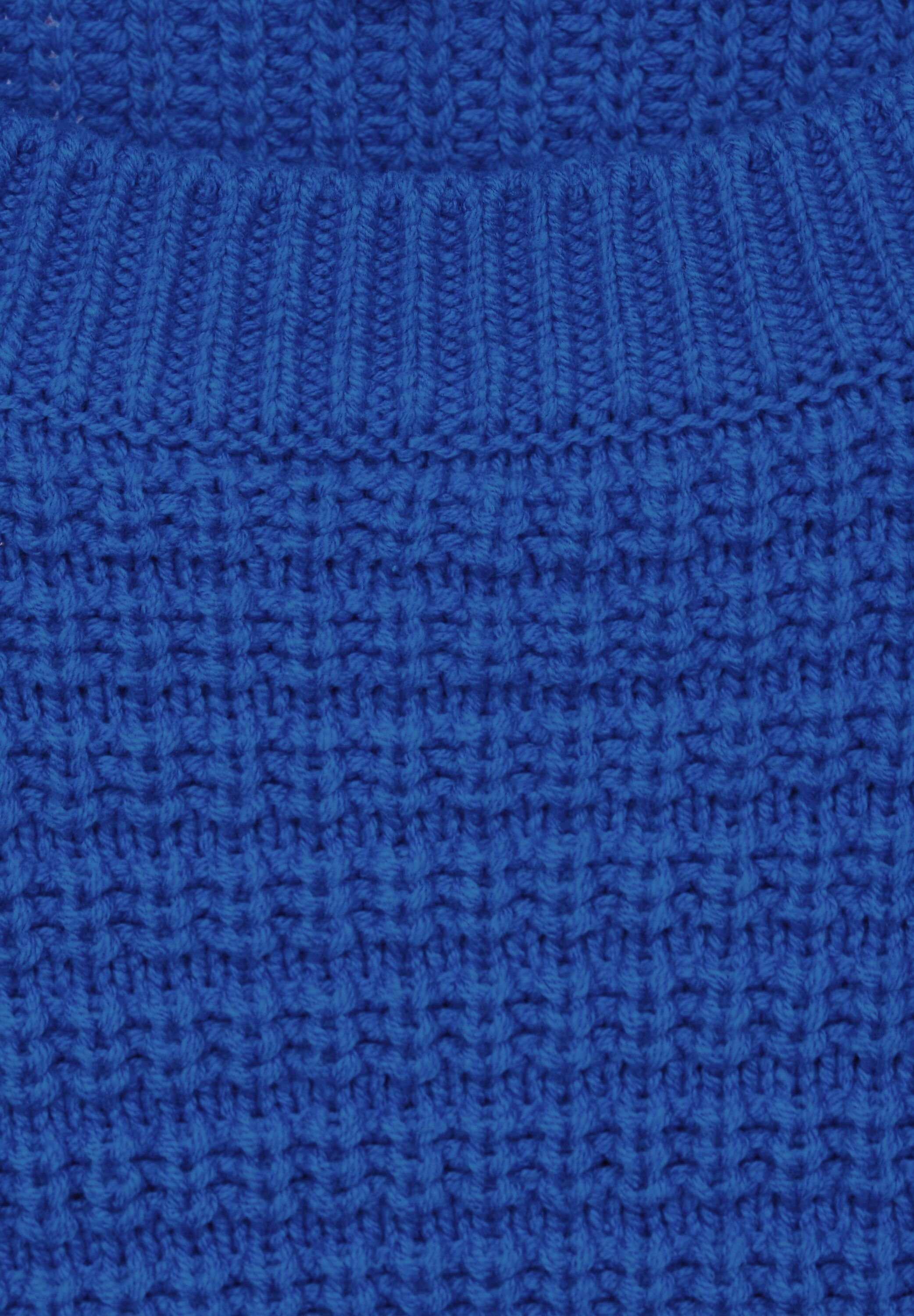 STREET ONE Rundhalspullover in Unifarbe